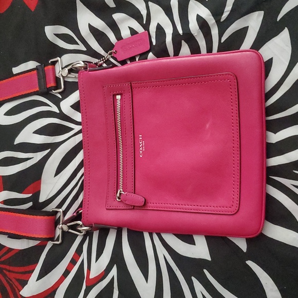 Coach Leather Pink Crossbody Swing Bag - Picture 1 of 9